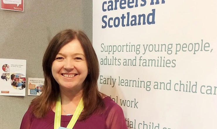 Profile image of Maria. She is at a careers event.