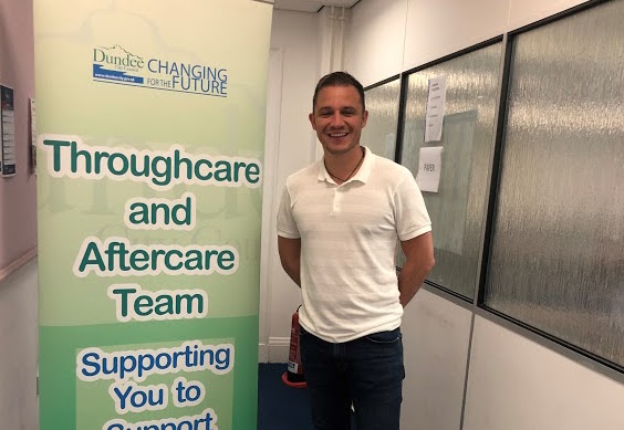 Marco as part of the throughcare and aftercare team